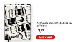 Bruna Schoolagenda 2025 Studie X-ray offwhite aanbieding
