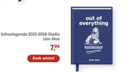 Bruna Schoolagenda 2025-2026 Studie Lion blue aanbieding