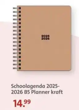 Bruna Schoolagenda 2025- 2026 B5 Planner kraft aanbieding
