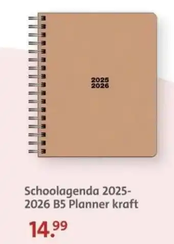 Bruna Schoolagenda 2025- 2026 B5 Planner kraft aanbieding