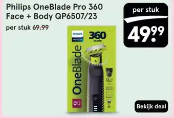 Etos Philips OneBlade Pro 360 Face + Body QP6507/23 aanbieding