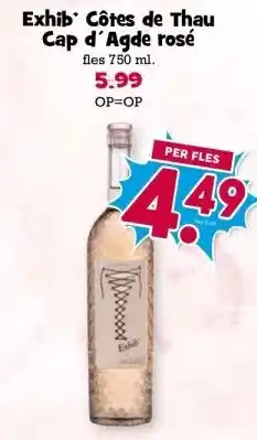 Boon`s Markt Exhib Côtes de Thau Cap d'Agde rosé aanbieding