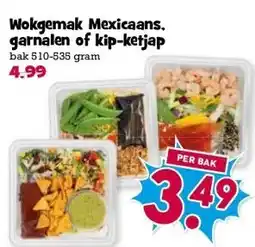 Boon`s Markt Wokgemak Mexicaans. garnalen of kip-ketjap bak 510-535 gram aanbieding