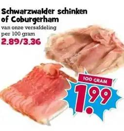 Boon`s Markt Schwarzwalder schinken of Coburgerham aanbieding