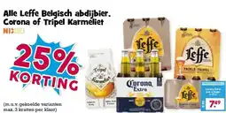 Boon`s Markt Alle Leffe Belgisch abdijbier. Corona of Tripel Karmeliet aanbieding