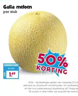 Boon`s Markt Galia meloen per stuk aanbieding