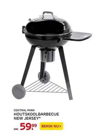 Praxis Central Park Houtslkoolbarbecue New Jersey aanbieding