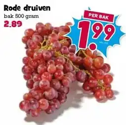 Boon`s Markt Rode druiven bak 500 gram aanbieding