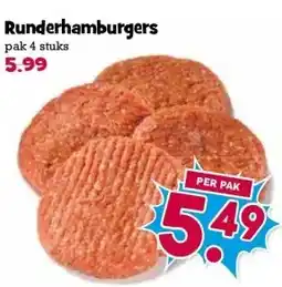 Boon`s Markt Runderhamburgers aanbieding