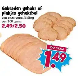 Boon`s Markt Gebraden gehakt of plakjes gehaktbal aanbieding