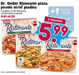 Boon`s Markt Dr. Oetker Ristorante pizza, piccola en/of piadina aanbieding