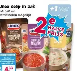 Boon`s Markt Unox soep in zak aanbieding
