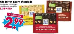 Boon`s Markt Alle Ritter Sport chocolade aanbieding
