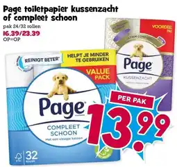 Boon`s Markt Page toiletpapier kussenzacht of compleet schoon aanbieding