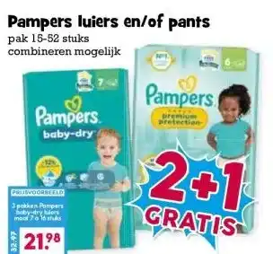 Boon`s Markt Pampers luiers en/of pants aanbieding
