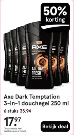 Etos Axe Dark Temptation 3 in 1 douchegel aanbieding
