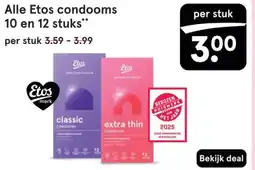 Etos Alle Etos condooms 10 en 12 stuks aanbieding