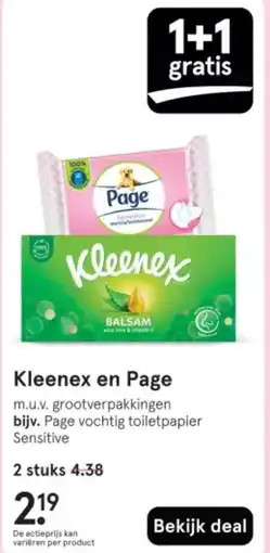 Etos Kleenex en Page aanbieding
