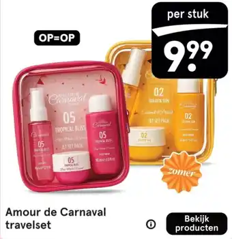 Etos Amour de Carnaval travelset aanbieding