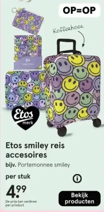 Etos Etos smiley reis accesoires aanbieding