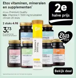 Etos Etos vitaminen, mineralen en supplementen aanbieding