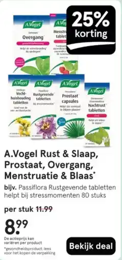 Etos A.Vogel Rust & Slaap, Prostaat, Overgang, Menstruatie & Blaas aanbieding
