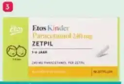 Etos Etos Kinder Paracetamol aanbieding