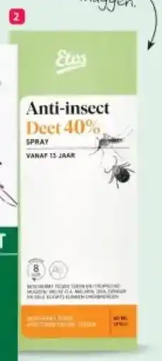Etos Etos anti insect 40% deet spray aanbieding
