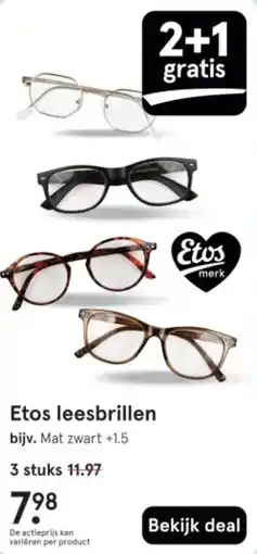 Etos Etos leesbrillen aanbieding