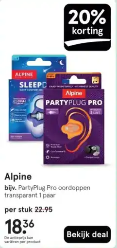 Etos Alpine aanbieding
