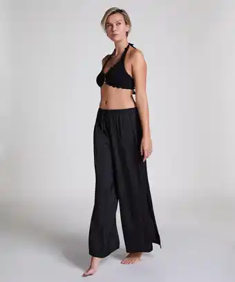 Hunkemoller Hunkemöller Satijnen strandbroek Zwart aanbieding