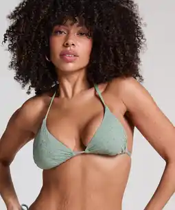 Hunkemoller Hunkemöller Triangel bikinitop Giselle Groen aanbieding