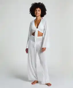 Hunkemoller Hunkemöller Gebreide Strandbroek Wit aanbieding