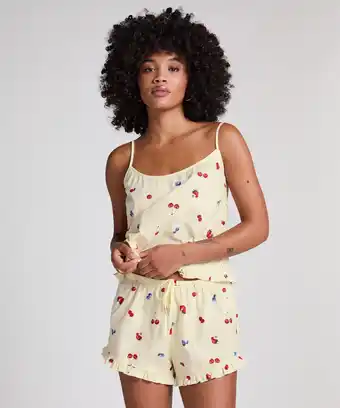 Hunkemoller Hunkemöller Geweven Short Geel aanbieding