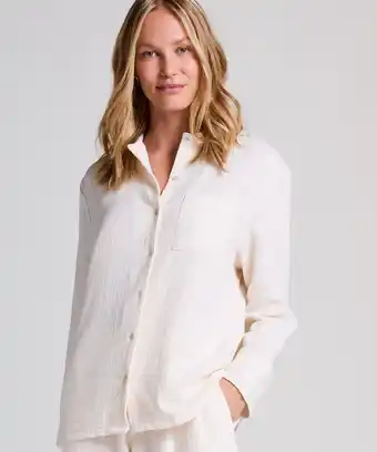 Hunkemoller Hunkemöller Mousseline Jacket Wit aanbieding
