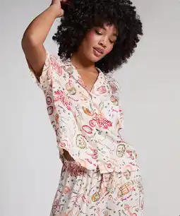 Hunkemoller Hunkemöller Jacket Satin Wit aanbieding