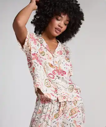 Hunkemoller Hunkemöller Jacket Satin Wit aanbieding