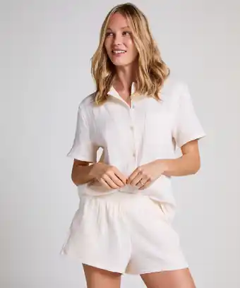 Hunkemoller Hunkemöller Mousseline Short Wit aanbieding