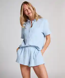 Hunkemoller Hunkemöller Mousseline Short Blauw aanbieding