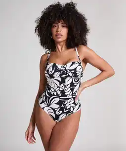 Hunkemoller Hunkemöller Bandeau badpak Mauritius Zwart aanbieding