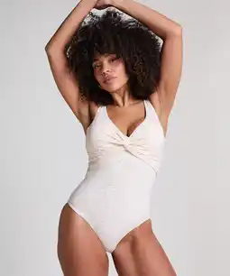 Hunkemoller Hunkemöller Corrigerend badpak Caicos Beige aanbieding