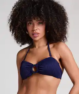 Hunkemoller Hunkemöller Bandeau bikinitop Cozumel Blauw aanbieding