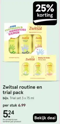 Etos Zwitsal routine en trial pack aanbieding