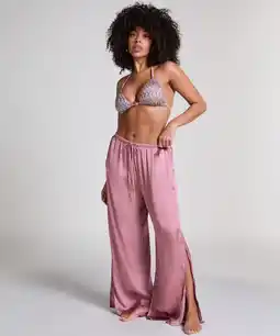 Hunkemoller Hunkemöller Satijnen strandbroek Roze aanbieding