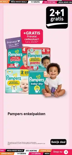 Etos Pampers enkelpakken aanbieding