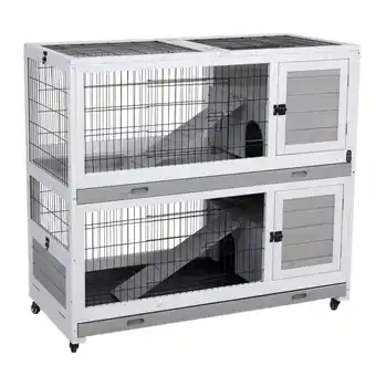 Zooplus TIAKI konijnenverblijf voor binnen 116x 54x 107cm klein dier aanbieding