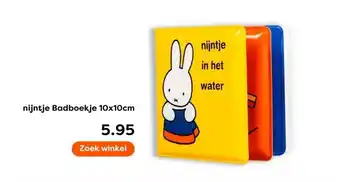 The Read Shop nijntje Badboekje 10x10cm aanbieding