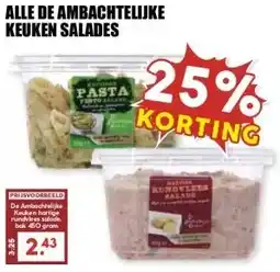 MCD Supermarkt ALLE DE AMBACHTELIJKE KEUKEN SALADES aanbieding