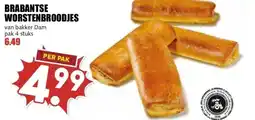 MCD Supermarkt BRABANTSE WORSTENBROODJES aanbieding