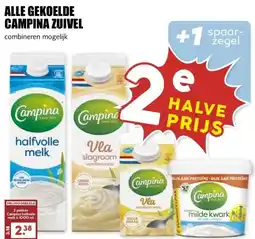 MCD Supermarkt ALLE GEKOELDE CAMPINA ZUIVEL aanbieding